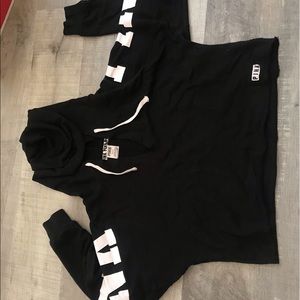 PINK Victoria secret black crop jacket💗